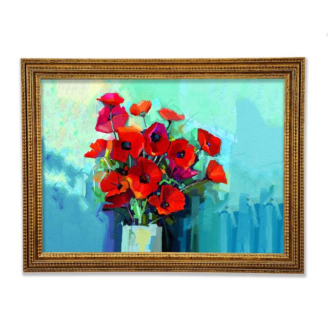 Poppy Vase Beauty - Print Rosalind Wheeler Size: 84.1cm H x 118.9cm W x 3cm D on Productcaster.