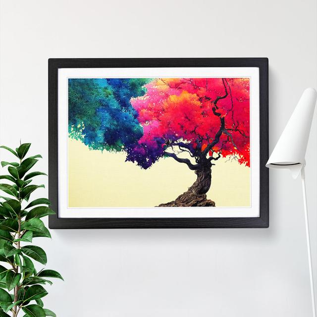 Watercolour Tree Vol.3 - Single Picture Frame Print Marlow Home Co. Frame Colour: Black, Size: 34cm H x 46cm W on Productcaster.