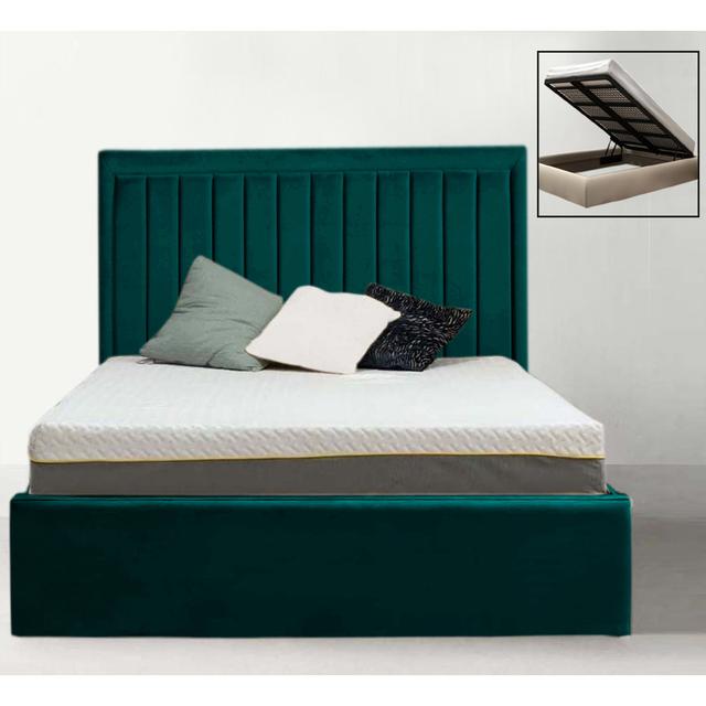 Madry Upholstered Storage Bed Ebern Designs Colour: Mallard, Size: Small Double (4') on Productcaster.