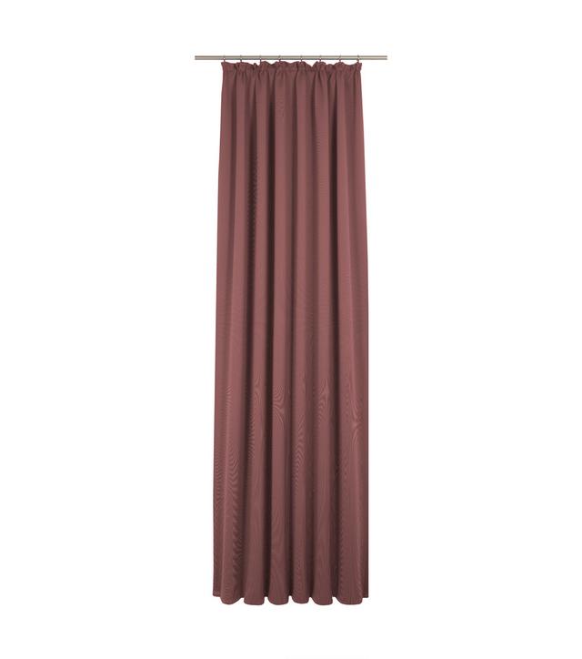 Uni Collection Light 100% Cotton Opaque Pinch Pleat Single Curtain Panel Adam Panel Size: 142cm wide x 405cm high, Curtain Colour: Cherry on Productcaster.