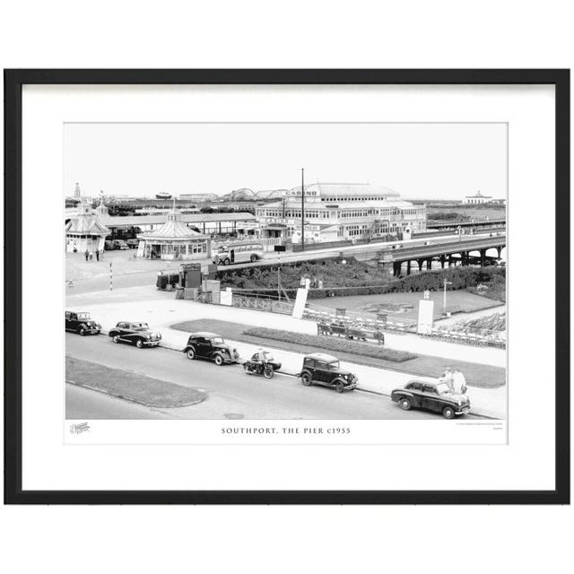 'Southport, the Pier C1955' by Francis Frith - Picture Frame Photograph Print on Paper The Francis Frith Collection Size: 60cm H x 80cm W x 2.3cm D on Productcaster.