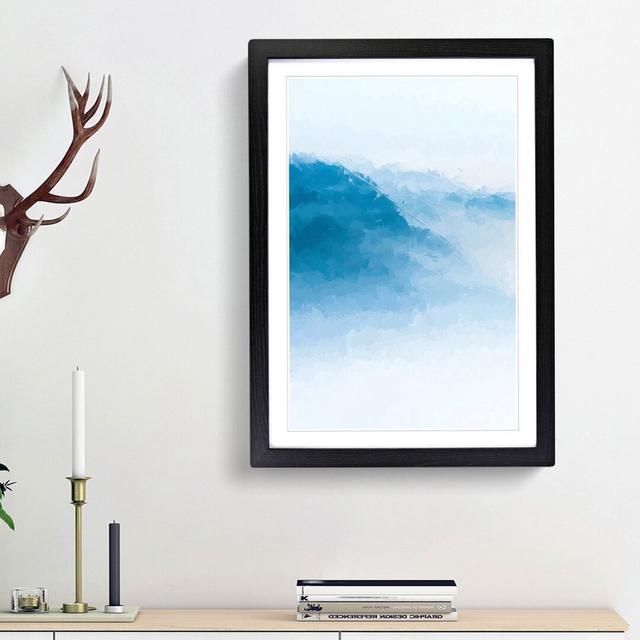 Mountains in Camaggiore Italy in Abstract - Picture Frame Graphic Art Print East Urban Home Frame Option: Black Framed, Size: 36cm H x 27cm W x 2cm D on Productcaster.