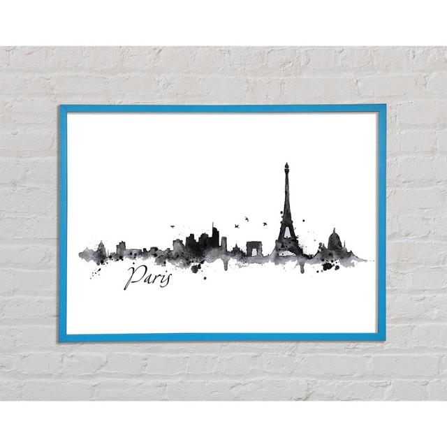 Eiffel Tower France 2 Ophelia & Co. Size: 59.7cm H x 84.1cm W x 2cm D, Format: Blue Framed Paper on Productcaster.