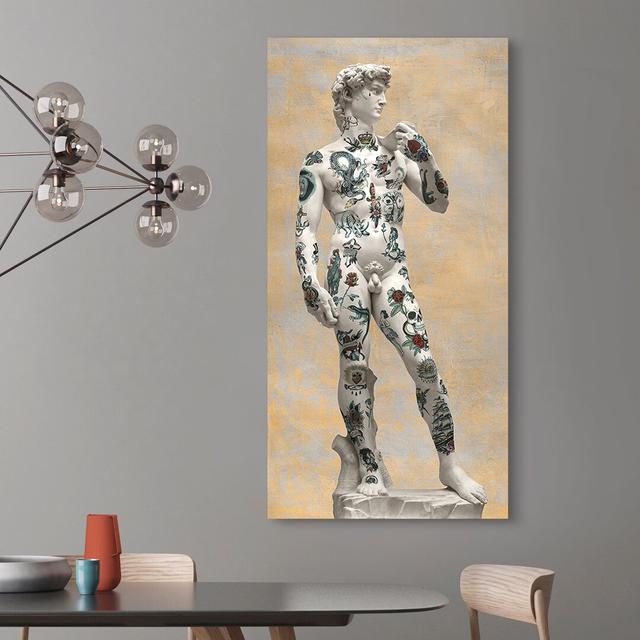 Stattoo I – David by Steven Hill - Wrapped Canvas Graphic Art Print 17 Stories Size: 50cm H x 100cm W x 4cm D on Productcaster.