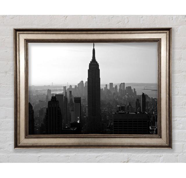 Empire State Building B N W Morning Framed Print Bright Star Size: 29.7cm H x 42cm W on Productcaster.