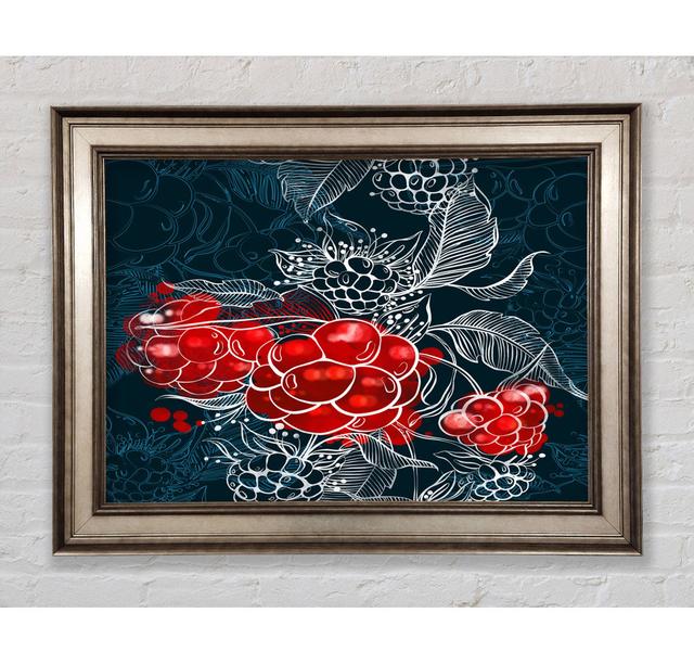 Red Berry Winter - Single Picture Frame Art Prints Bright Star Size: 84.1cm H x 142.2cm W x 8cm D on Productcaster.