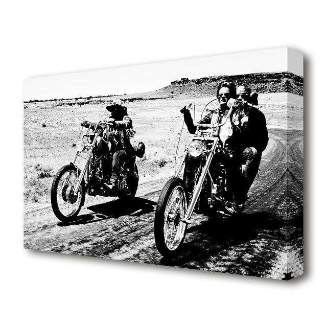 Easy Rider Motorbike Drive - Photographic Print on Canvas East Urban Home Size: 50.8cm H x 81.3cm W x 4.4cm D on Productcaster.