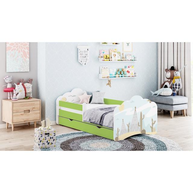 Quickep European Toddler Bed Frame Harriet Bee Colour (Bed Frame): Green on Productcaster.