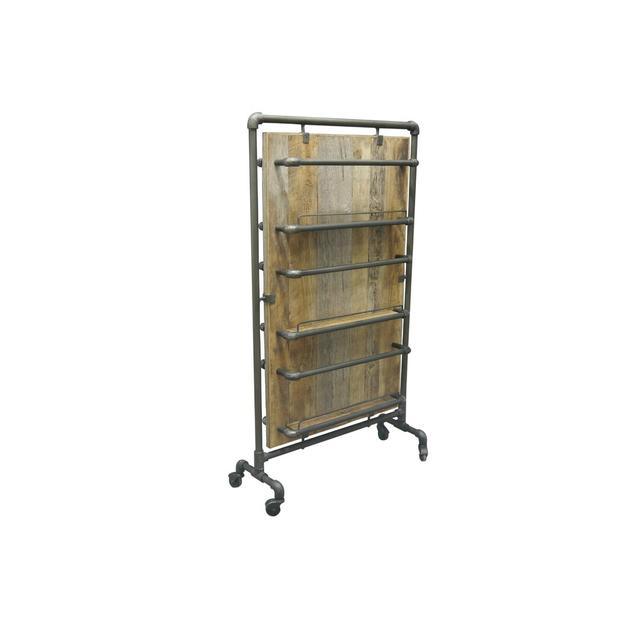 Amina Solid Wood Free Standing Magazine Rack Union Rustic on Productcaster.