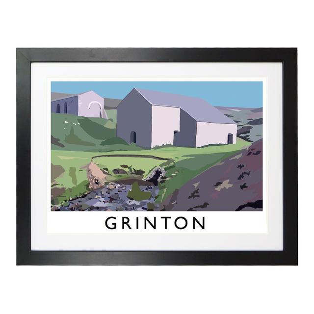 Grinton by Richard O'Neil - Graphic Art Print on Paper East Urban Home Size: 33.5 cm H x 43.5 cm W x 2.2 cm D, Format: Black Wood Frame on Productcaster.