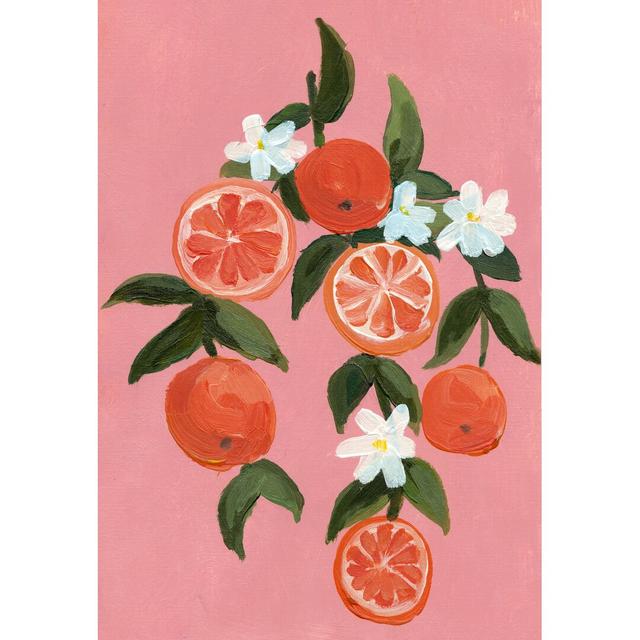 Orange Blossom Branch - Wrapped Canvas Painting Print Rosalind Wheeler Size: 30cm H x 20cm W x 3.8cm D on Productcaster.