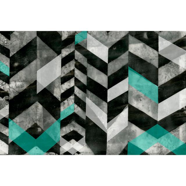 Chevron Exclusion I Ivy Bronx Size: 30cm H x 46cm W x 3.8cm D on Productcaster.