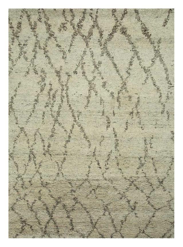 Hintz Abstract Hand Crafted Hand Hooked Beige Area Rug Set Gracie Oaks Rug Size: Rectangle 270 x 360cm on Productcaster.