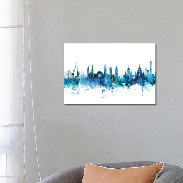 Helsinki, Finland Skyline by Michael Tompsett - Wrapped Canvas Gallery-Wrapped Canvas Giclée Latitude Run Size: 45.72cm H x 66.04cm W x 3.81cm D on Productcaster.