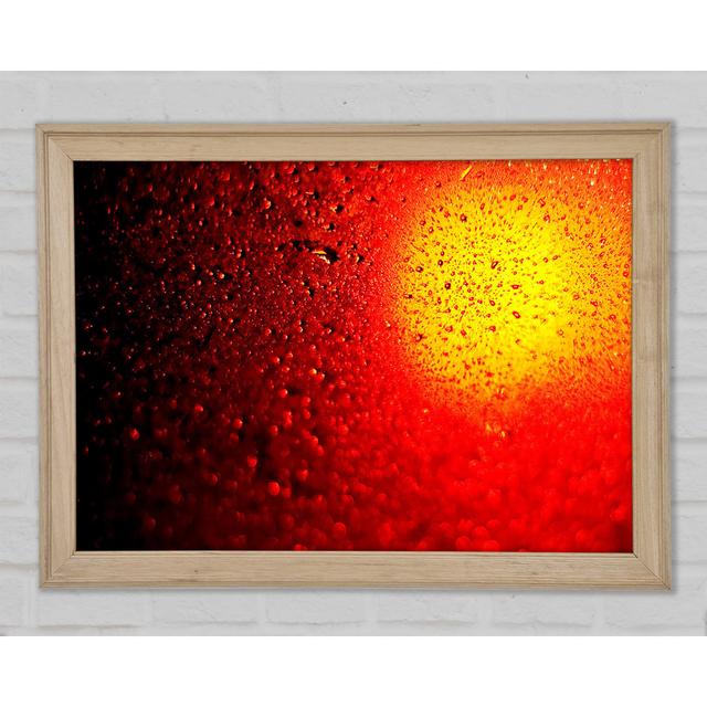 Red Drops Framed Print Ivy Bronx Size: 42cm H x 59.7cm W x 1.5cm D on Productcaster.