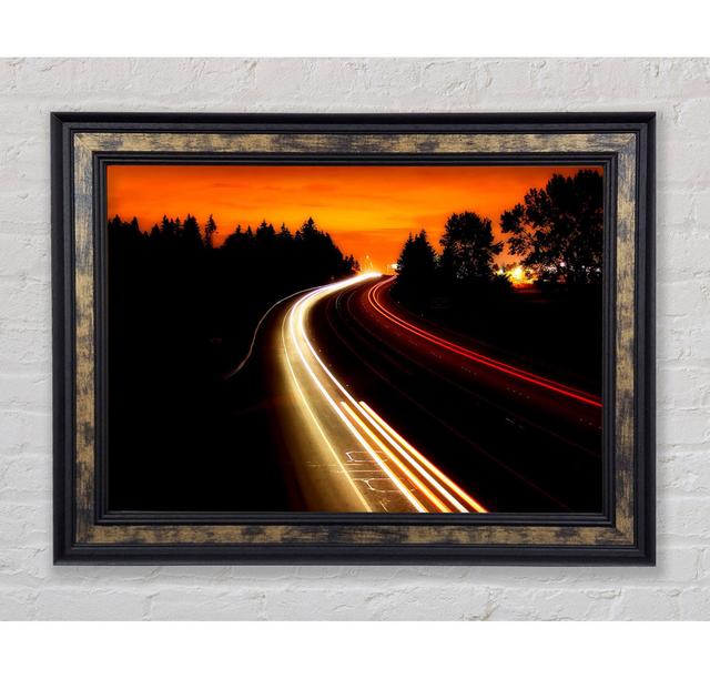 Interstate Highway - Single Picture Frame Art Prints Bright Star Size: 100cm H x 141.4cm W on Productcaster.