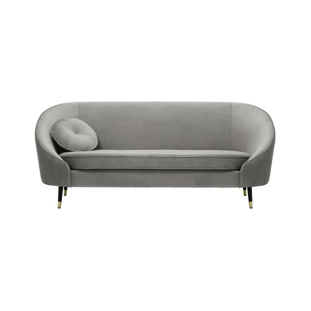 Sofa Glencoe Canora Grey Farbe der Polsterung: Silberfarben, Größe: 86 cm H x 182 cm B x 95 cm T, Sitzplatzkapazität: 2 on Productcaster.