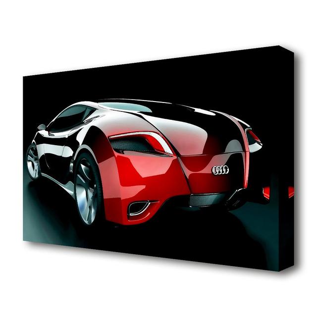 Audi Concept Rear - Wrapped Canvas Photograph Print East Urban Home Size: 66 cm H x 101.6 cm W on Productcaster.