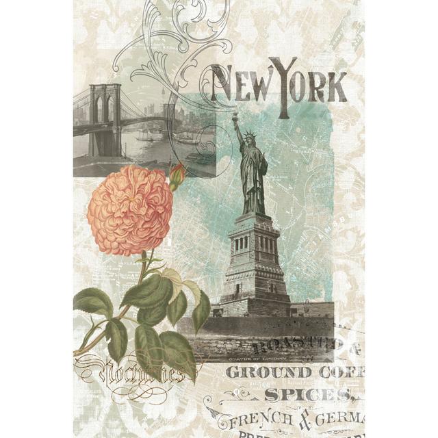 Visiting New York - Wrapped Canvas Art Prints Lily Manor Size: 76cm H x 51cm W x 3.8cm D on Productcaster.