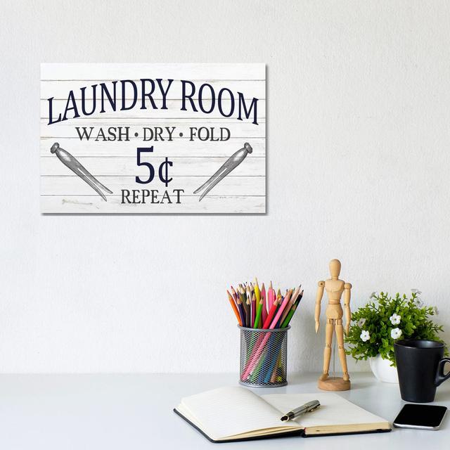 Laundry Room by Kimberly Allen - Wrapped Canvas Art Prints Lily Manor Size: 30.48 cm H x 45.72 cm W x 1.91 cm D on Productcaster.