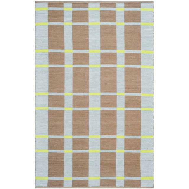 Ragnar Hand Hooked Brown/Lawn Green Indoor/Outdoor Rug Corrigan Studio Rug Size: Rectangle 121 x 182cm on Productcaster.