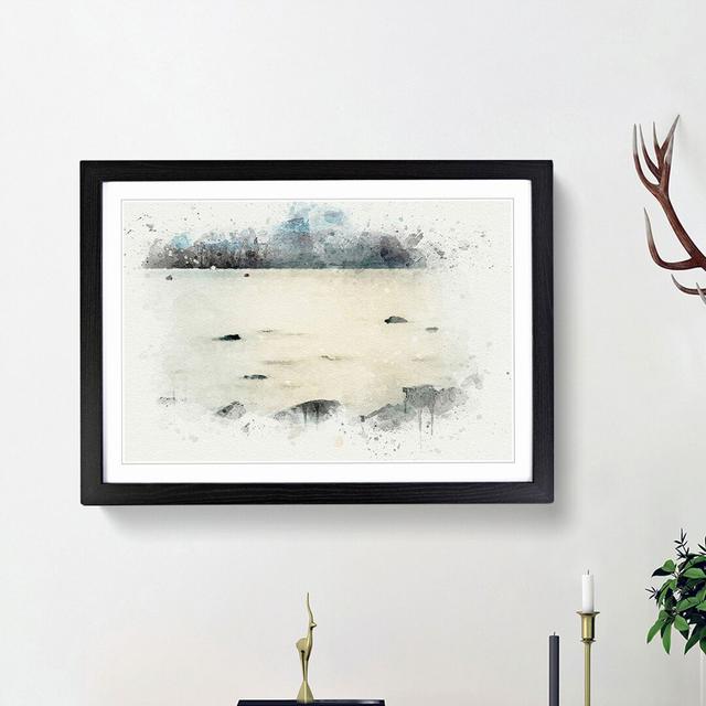 Lake Ullswater in Cumbria in Abstract - Picture Frame Graphic Art Print on MDF East Urban Home Frame Option: Black Framed, Size: 36cm H x 48cm W x 2cm on Productcaster.