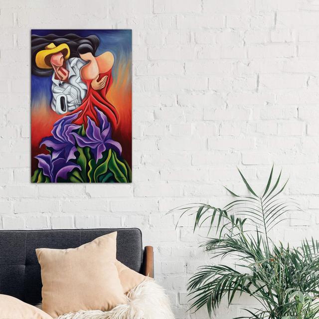 'Love Dance' Painting Print on Wrapped Canvas East Urban Home Size: 101.6cm H x 66.04cm W x 1.91cm D on Productcaster.