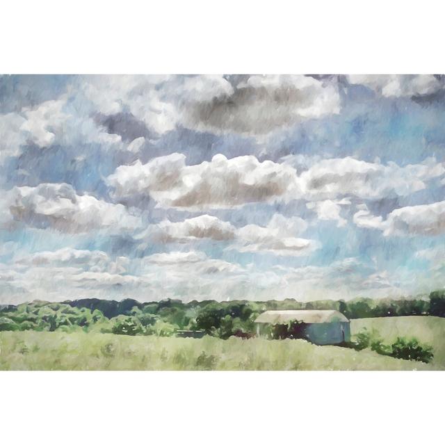 Sky Barn by Kim Curinga - Wrapped Canvas Print Rosalind Wheeler Size: 51cm H x 76cm W x 3.8cm D on Productcaster.