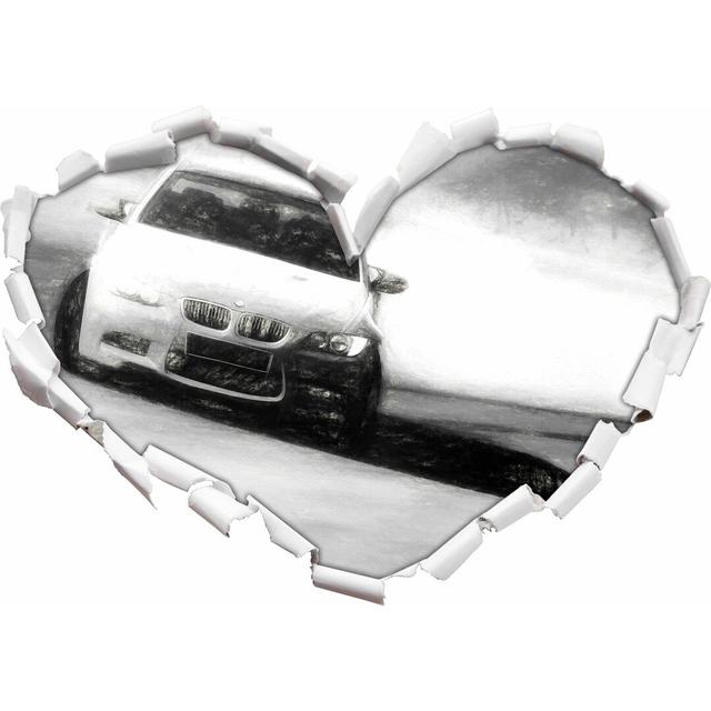 Wandtattoo BMW 3er Drift East Urban Home Größe: 43,5 cm H x 62 cm B x 0,02 cm T on Productcaster.