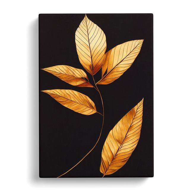 Special Leaves - Wrapped Canvas Print ClassicLiving Size: 76cm H x 50cm W x 3cm D on Productcaster.