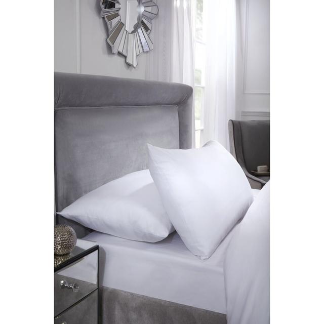 400 TC Bed Linen Plain 100% Cotton Pillowcase (Set of 2) Wayfair Basics on Productcaster.