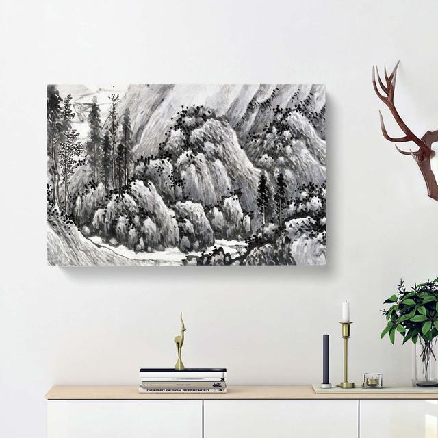 Landscape Vol.6 by Shen Zhou - Wrapped Canvas Painting East Urban Home Size: 50cm H x 76cm W x 3cm D on Productcaster.