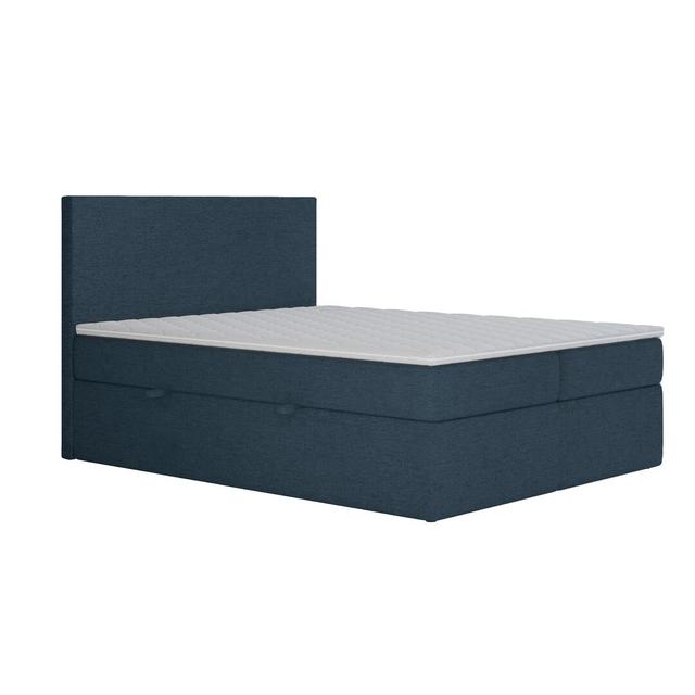 Boxspringbett Arlinda mit Topper und Bettkasten Brayden Studio Farbe: Navy on Productcaster.