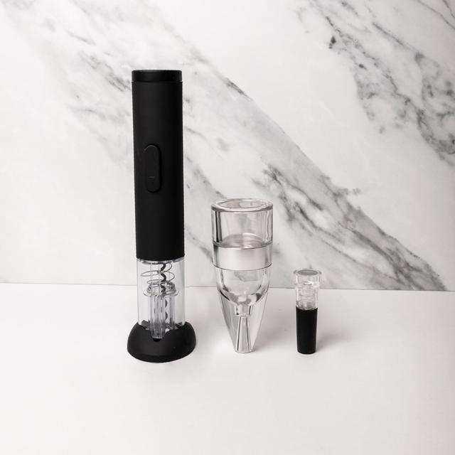 Barcraft Electric Corkscrew, Wine Aerator, Wine Pump Stopper And Preserver Set BarCraft on Productcaster.