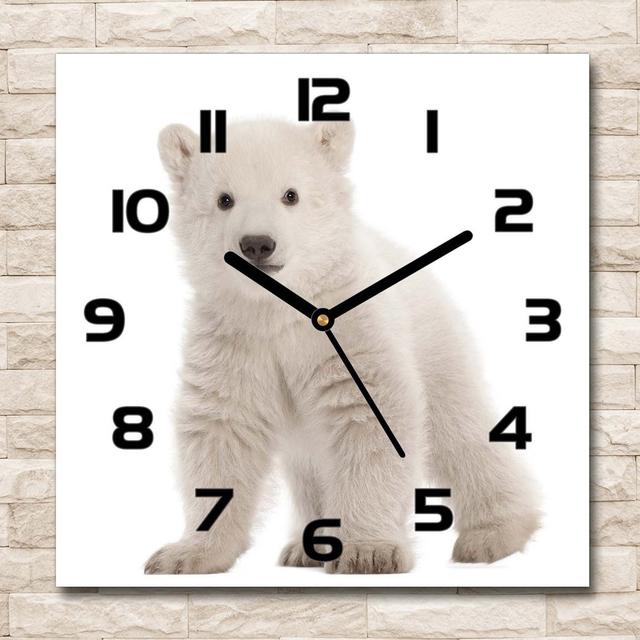 A Polar Bear Silent Wall Clock East Urban Home Colour: Black on Productcaster.