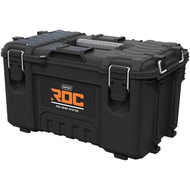 Keter Roc Pro Gear Heavy Duty Tool Storage Toolbox Black 256984 Keter on Productcaster.