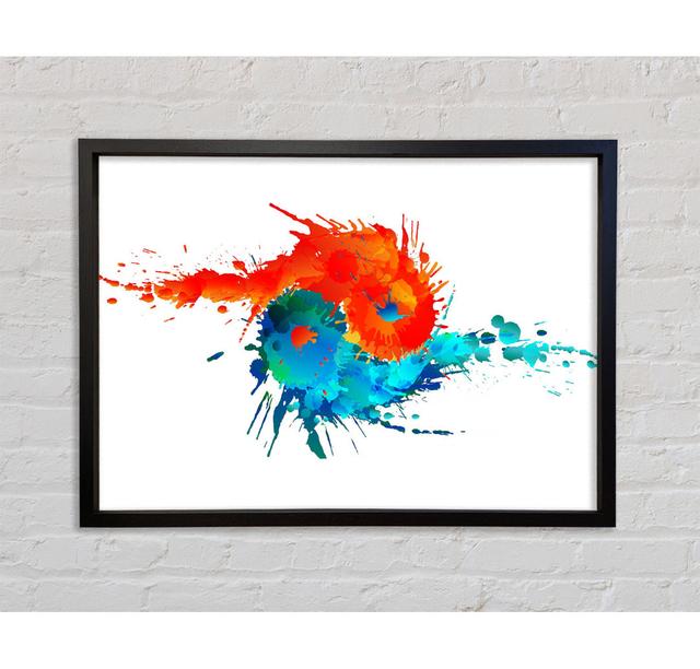 Yin Yang Fire And Water - Print Metro Lane Size: 100cm H x 141.4cm W x 3.3cm D on Productcaster.