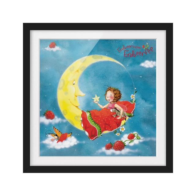 The Strawberry Fairy - Sleep Well Framed Print East Urban Home Frame Options: Matt black, Size: 50cm H x 50cm W on Productcaster.