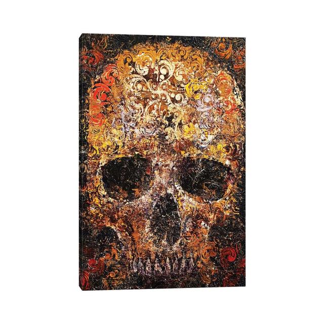 Textured Skull Happy Larry Size: 45.72cm H x 30.48cm W x 1.91cm D on Productcaster.