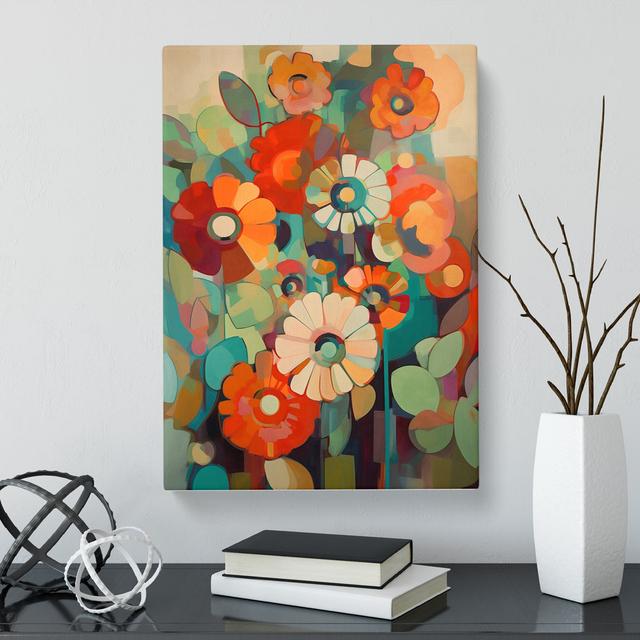 CAN-V0523-1656X Orphism Flowers Vol.4 - Wrapped Canvas Graphic Art Marlow Home Co. Size: 60cm H x 40cm W on Productcaster.