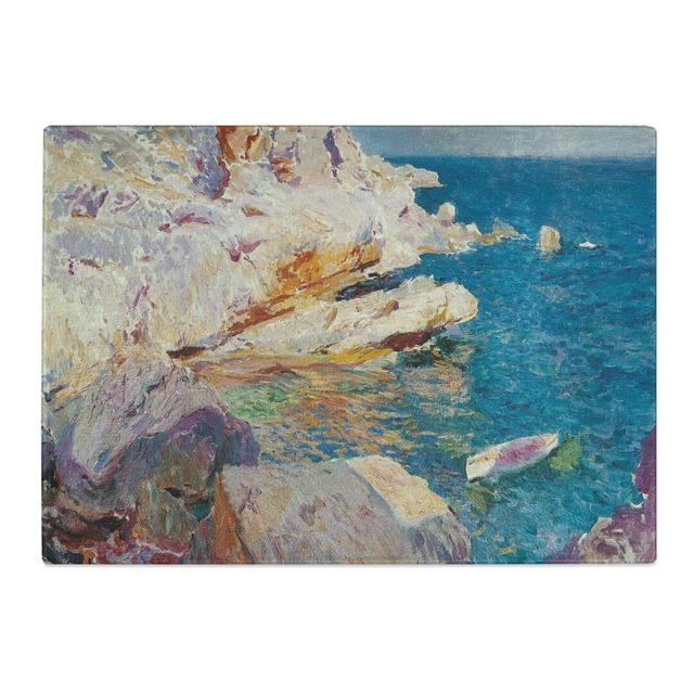 Sea Cliffs by Joaquin Sorolla Y Bastida Chopping Board East Urban Home Size: 0.4cm H x 28.5cm W x 39cm L on Productcaster.