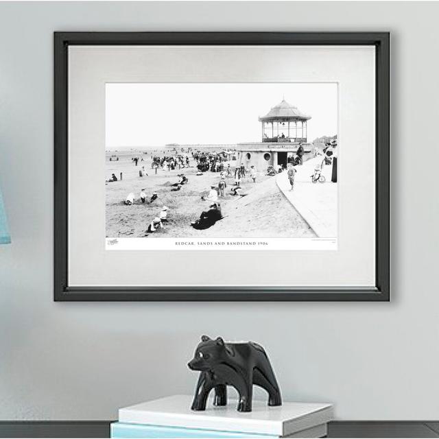 'Redcar, Sands and Bandstand 1906' - Picture Frame Photograph Print on Paper The Francis Frith Collection Size: 40cm H x 50cm W x 2.3cm D on Productcaster.