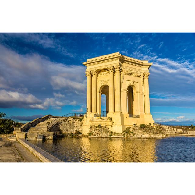 Water Tower In Montpellier by Leonid Andronov - Wrapped Canvas Print 17 Stories Size: 81cm H x 122cm W on Productcaster.