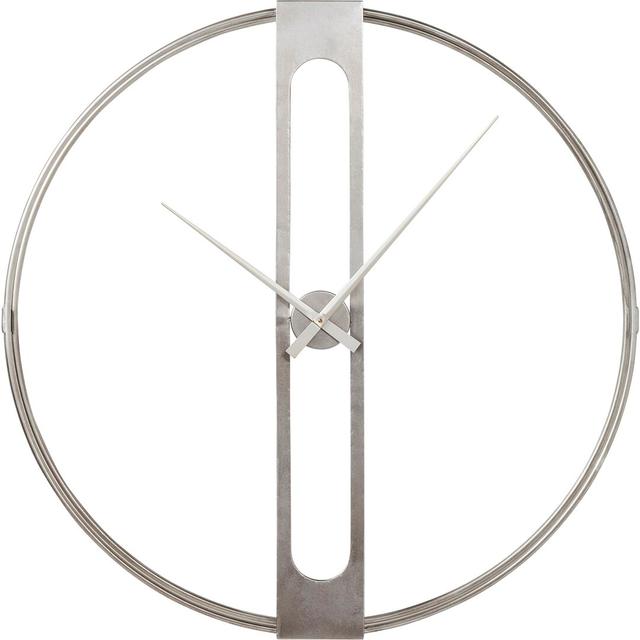 Wall Clock Clip KARE Design Colour: Matt brushed nickel, Size: Big on Productcaster.