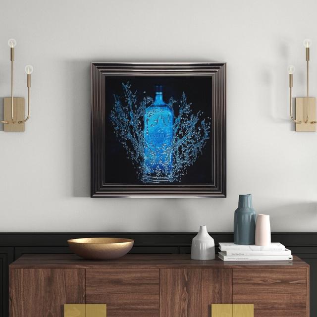 'Bottle 3' Framed Graphic Art Print East Urban Home on Productcaster.