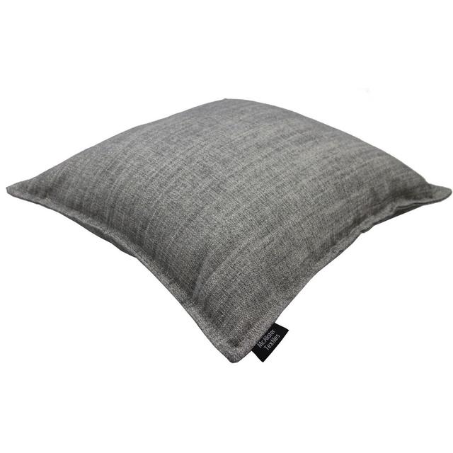 Cyrus Stitched Edge Cushion Cover Norden Home Colour: Charcoal Grey, Size: 60 x 60cm on Productcaster.