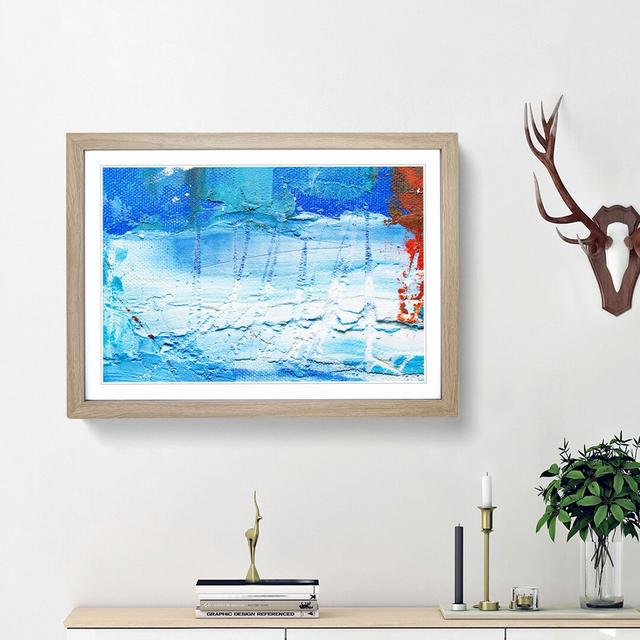 Abstract Art Painting Vol.480 by S.Johnson - Picture Frame Painting Print East Urban Home Frame Option: Oak Framed, Size: 36cm H x 48cm W x 2cm D on Productcaster.