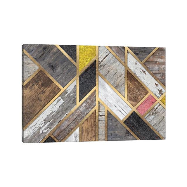 Rustic Scandinavian Design Colourful by Diego Tirigall - Wrapped Canvas Print Alpen Home Size: 30.48cm H x 45.72cm W x 1.91cm D on Productcaster.