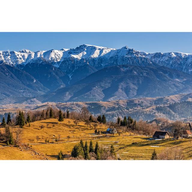 Countryside Mountain Landscape by Mladensky - Wrapped Canvas Print Union Rustic Size: 30cm H x 46cm W x 3.8cm D on Productcaster.