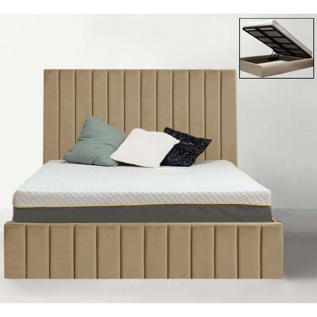 Emiliya Storage Bed Brayden Studio Size: Double (4'6), Colour: Coffee on Productcaster.